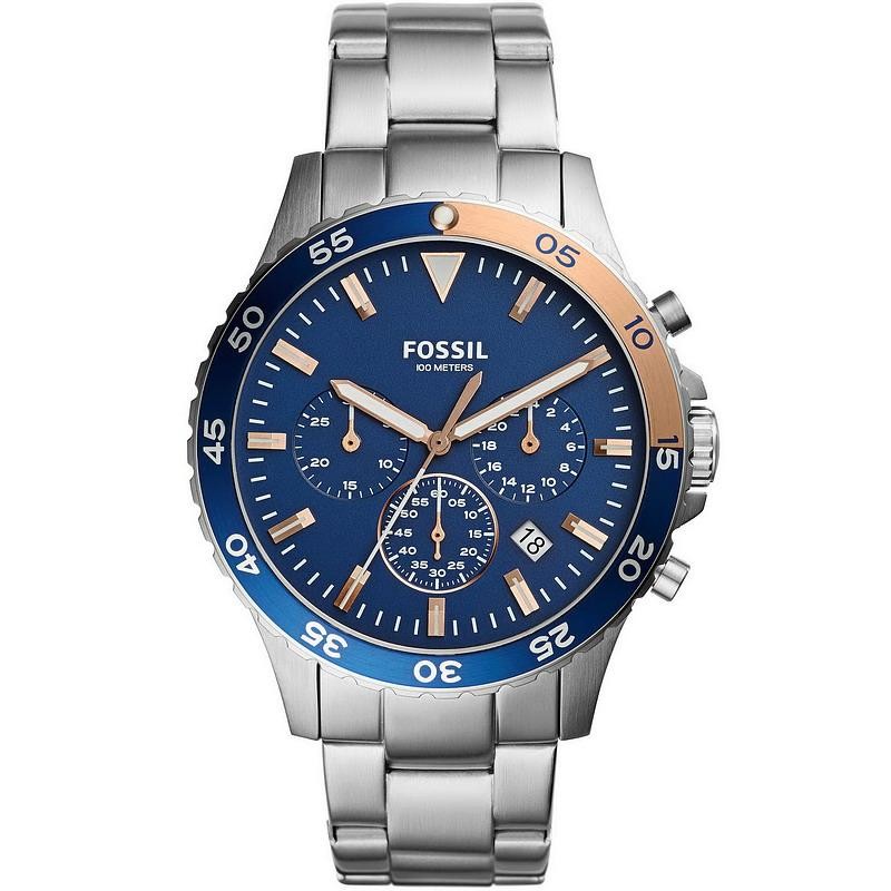 Reloj Fossil Garrett Fs5623 Hombre Acero Plateado