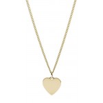 Image of the Fossil Drew - Womens Steel Necklace - JF03080710 - Heart