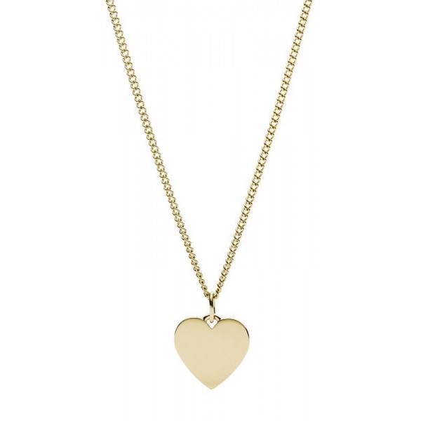 Image of the Fossil Drew - Womens Steel Necklace - JF03080710 - Heart