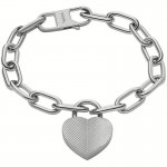 Bracelet en Acier pour Femme - Fossil Harlow - JF04659040 - Cœur Image du Bracelet en Acier pour Femme - Fossil Harlow - JF04659040 - Cœur