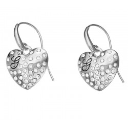 Acheter Boucles d'Oreilles Femme Guess Glossy Hearts UBE51433 Cœur