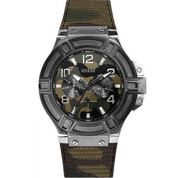 Acheter Montre Guess Homme Rigor W0407G1 Camouflage Multifonction