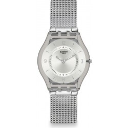 Swatch Унисекс Часы Skin Classic Metal Knit SFM118M