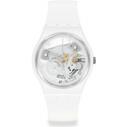 Unisex Swatch Watch Gent Spot Time White SO31W102