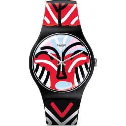 Swatch Унисекс Часы New Gent Mask Parade SUOB127