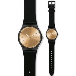 Unisex Swatch Watch New Gent Golden Friend SUOB716