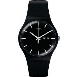 Swatch Унисекс Часы New Gent Mono Black SUOB720