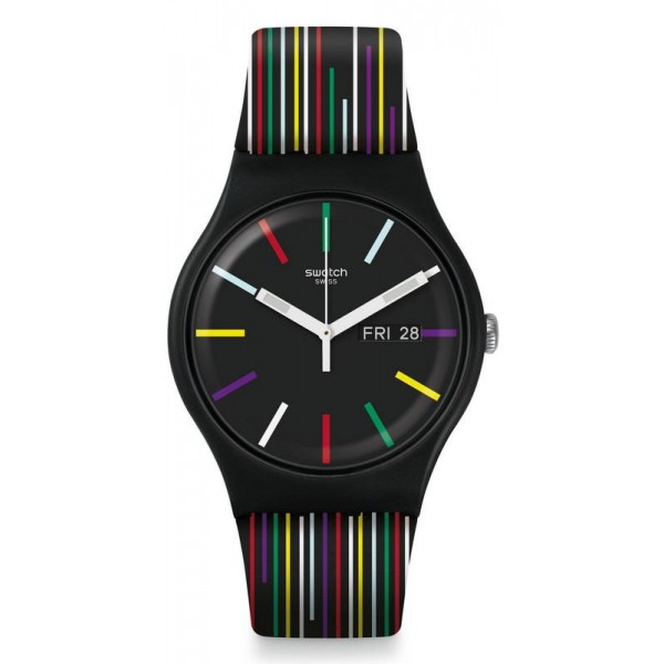 Купить Swatch Унисекс Часы New Gent Nuit dEte SUOB729