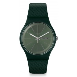 Unisex Swatch Watch New Gent Khakitex SUOG710