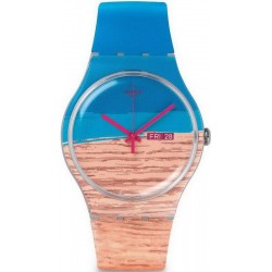 Unisex Swatch Watch New Gent Blue Pine SUOK706