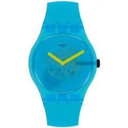 Unisex Swatch Watch New Gent Ocean Blur SUOS112