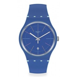 Unisex Swatch Watch New Gent Blue Layered SUOS403