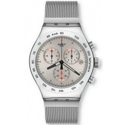 Swatch Herrenuhr Irony Chrono Silverish YVS405G Chronograph