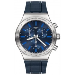 Swatch Мужские Часы Irony Chrono Electric Blue YVS478 Хронограф