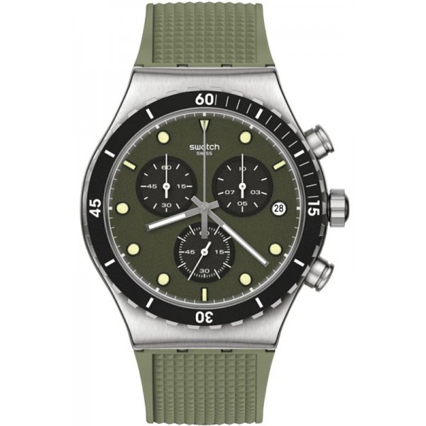 Acquistare Orologio Uomo Swatch Irony Chrono Back In Khaki YVS488 Cronografo